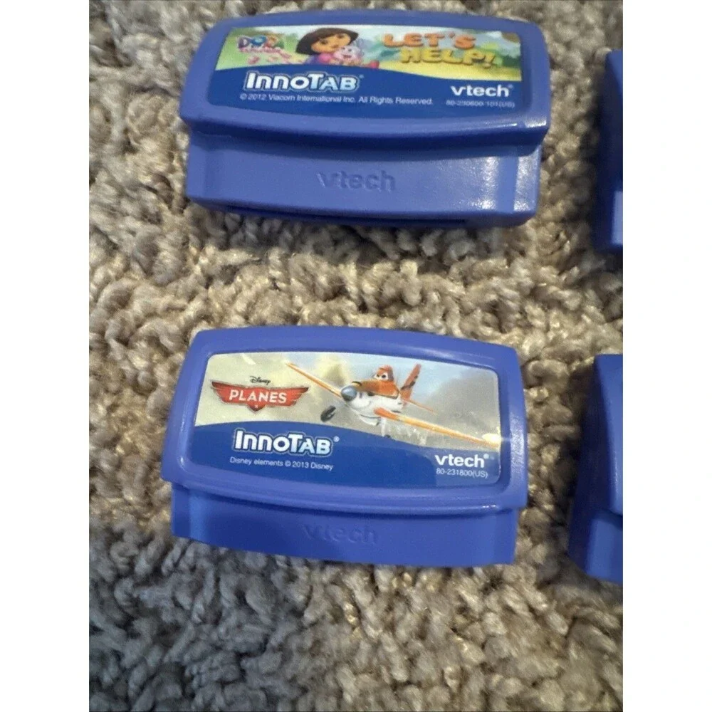 Vtech Learning Games Game Cartridges Lot Of 6 Multiple Titles Innotab Software